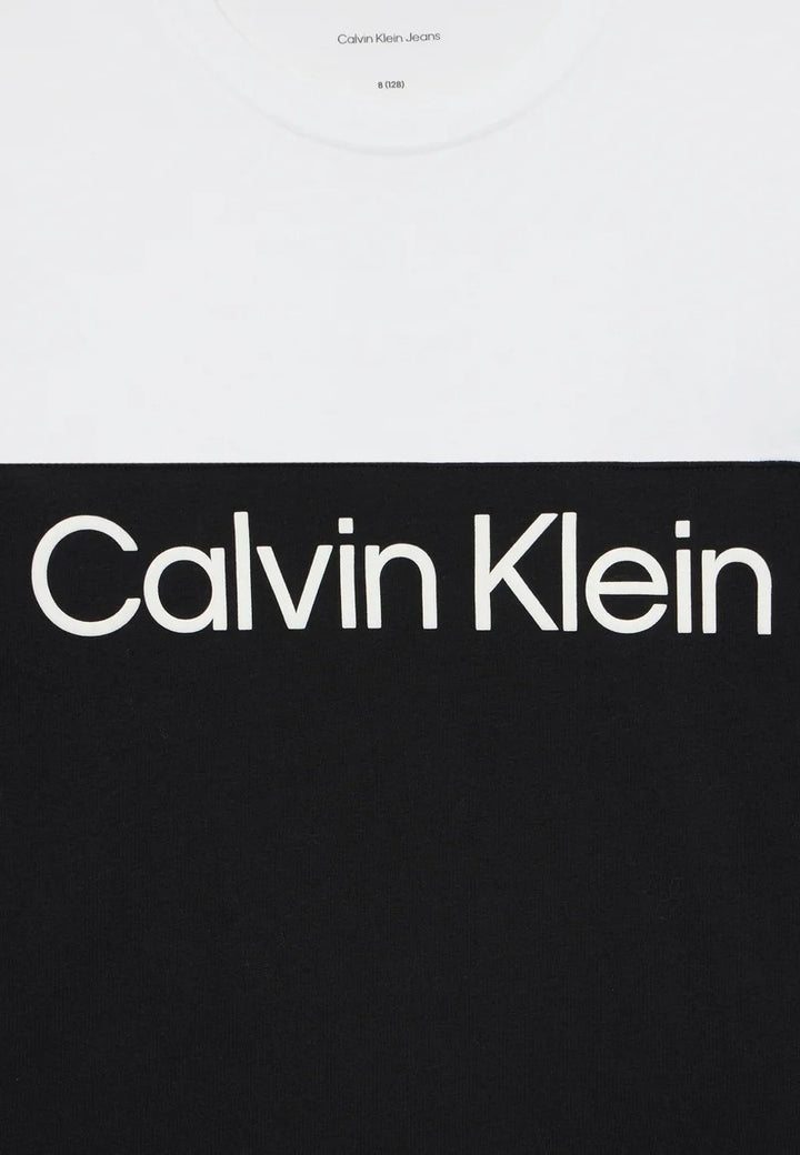 CALVIN KLEIN JEANS T-shirt CALVIN KLEIN JEANS da BAMBINO - Ck Black/ Dusty Olive/ White