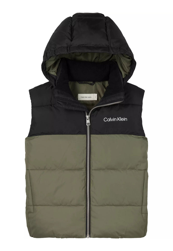 CALVIN KLEIN JEANS Giubbotto CALVIN KLEIN JEANS da BAMBINO - Dusty Olive/ Black