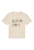T-shirt CALVIN KLEIN JEANS da BAMBINO - Whitecap Gray