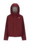 K-WAY Giubbotto K-WAY da BAMBINO - RED SYRAH - GREY GOAT