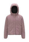 K-WAY Giubbotto K-WAY da BAMBINA - BLACK PURE - ROSE PINKISH