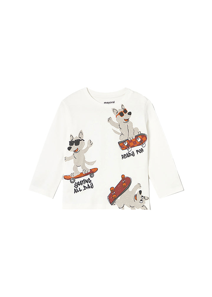 MAYORAL T-shirt MAYORAL da BAMBINO - Panna