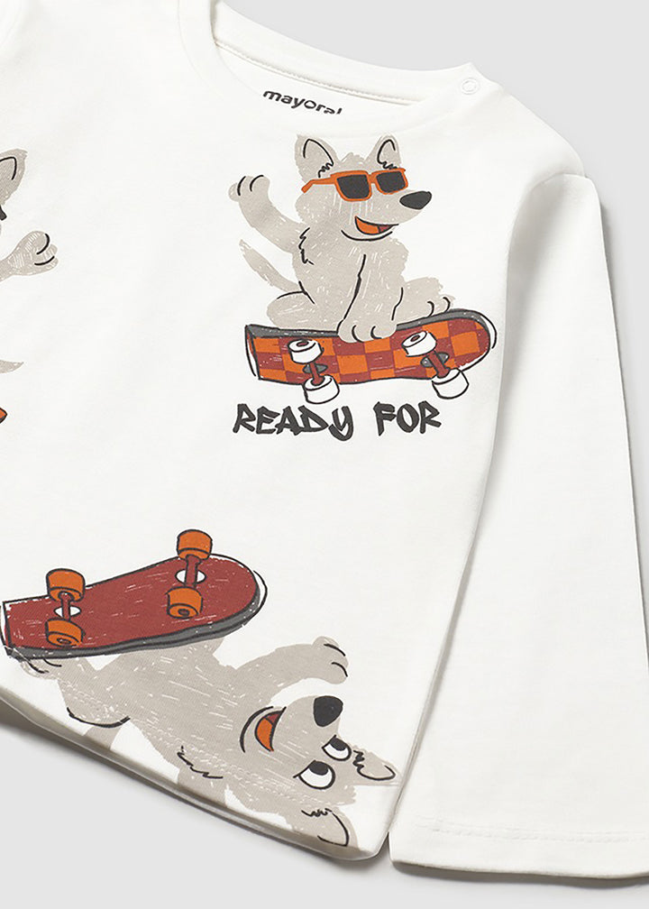 MAYORAL T-shirt MAYORAL da BAMBINO - Panna