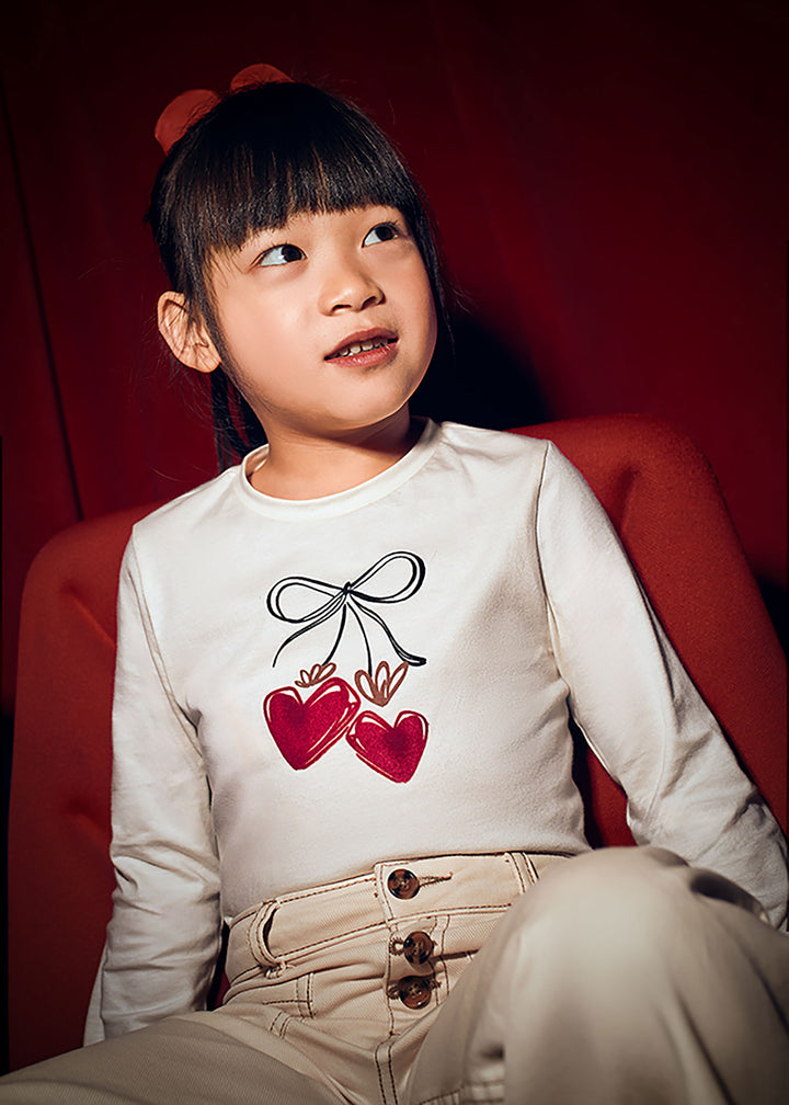 MAYORAL T-shirt MAYORAL da BAMBINA - Mac-rosso