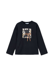 T-shirt MAYORAL da BAMBINA - Nero