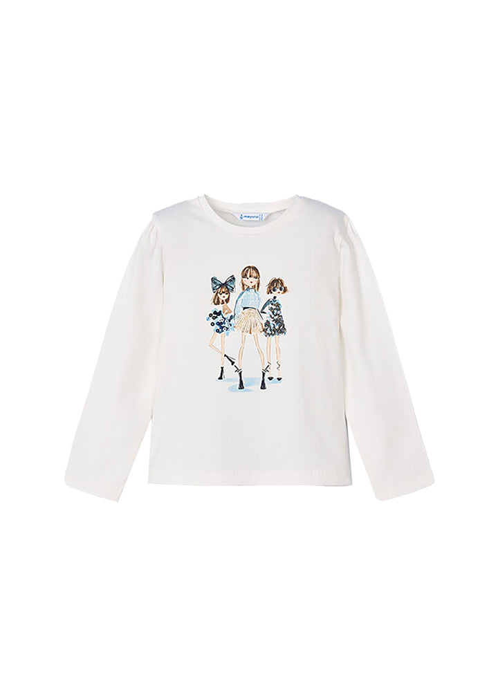 T-shirt MAYORAL da BAMBINA - Panna-mari