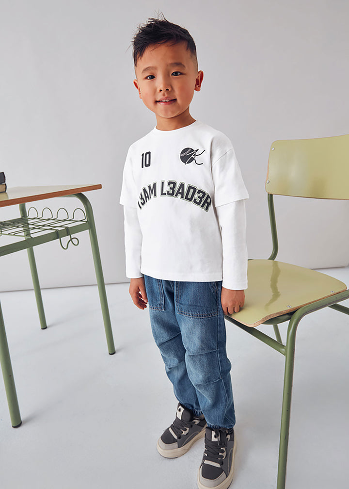 MAYORAL T-shirt MAYORAL da BAMBINO - Panna