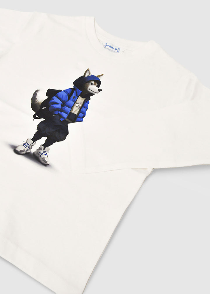 MAYORAL T-shirt MAYORAL da BAMBINO - Panna