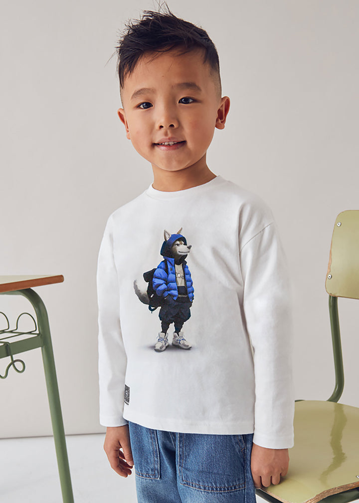 MAYORAL T-shirt MAYORAL da BAMBINO - Panna