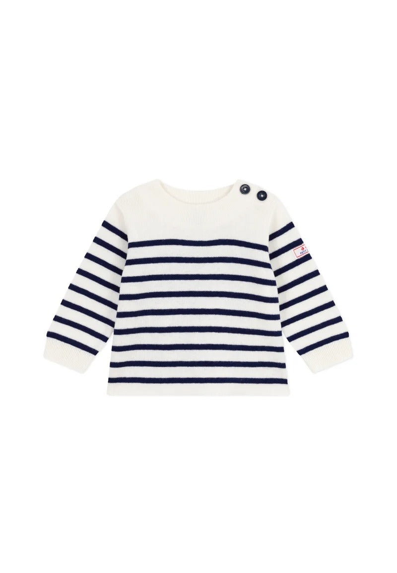PETIT BATEAU Pullover PETIT BATEAU da BAMBINO - Marshmallow