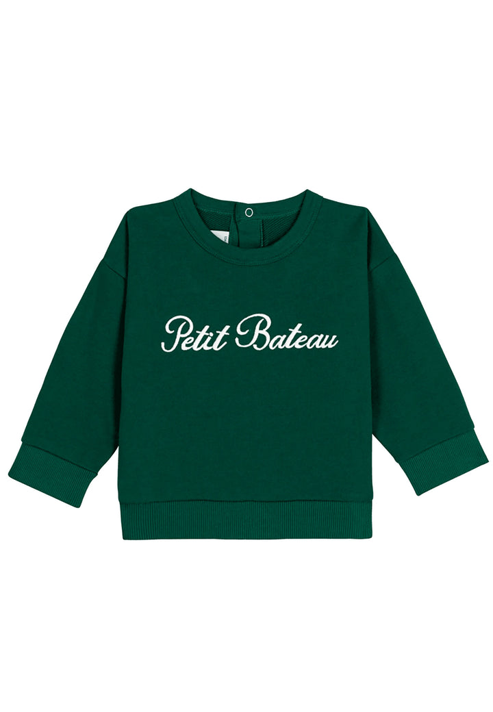 PETIT BATEAU Felpa PETIT BATEAU da BAMBINO - Evergreen