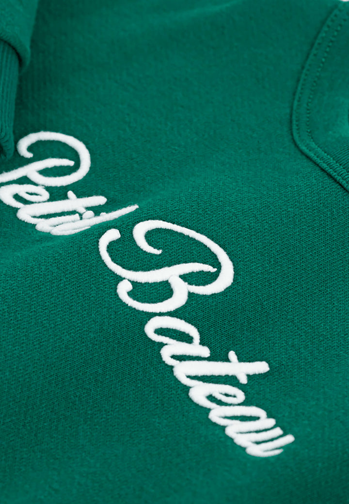 PETIT BATEAU Felpa PETIT BATEAU da BAMBINO - Evergreen
