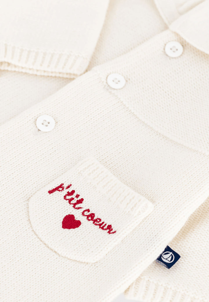 PETIT BATEAU Tutina PETIT BATEAU da NEONATA - Marshmallow