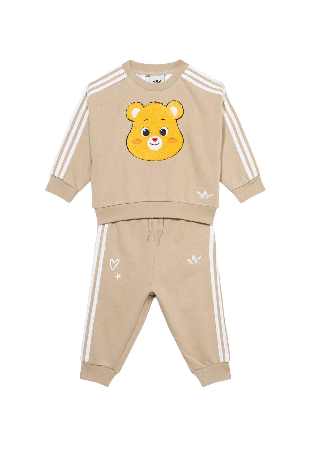 Completo bambini Adidas KU8541 – Beige – vista principale