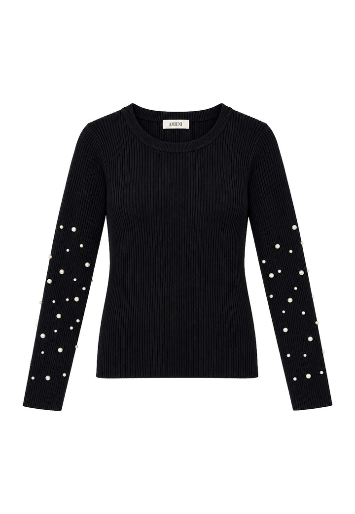 Maglia bambina nera Amiuni AG261639SGM vista principale