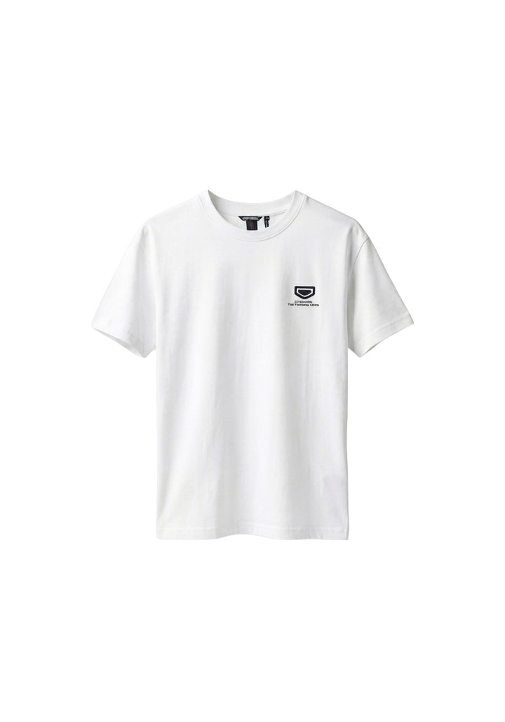 T-shirt crema Antony Morato bambino vista frontale con logo sul petto