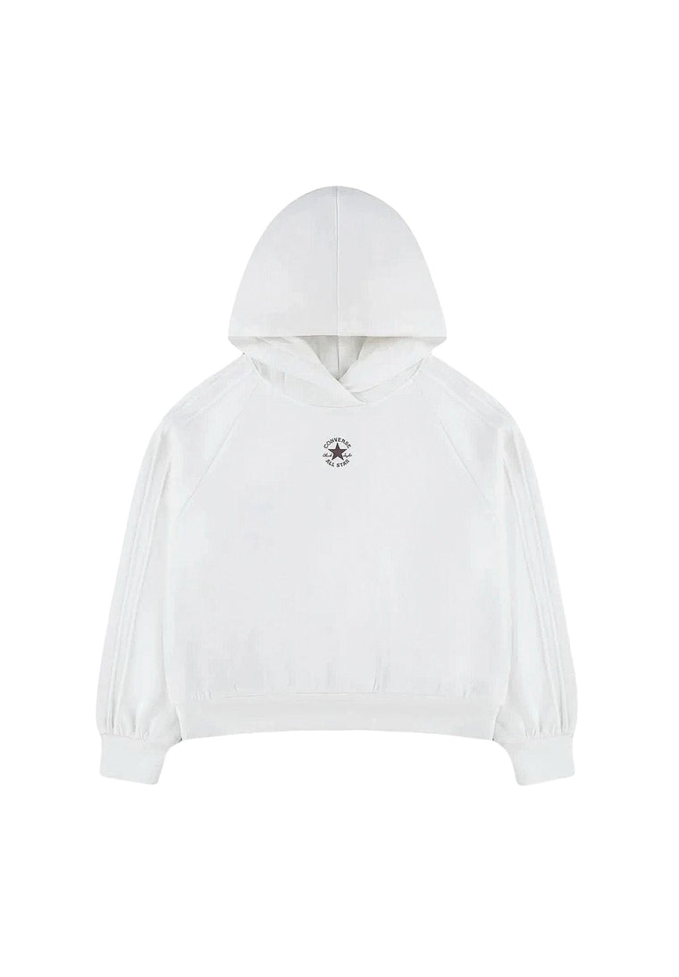 Felpa bianca con cappuccio bambina Converse – 4CJ837