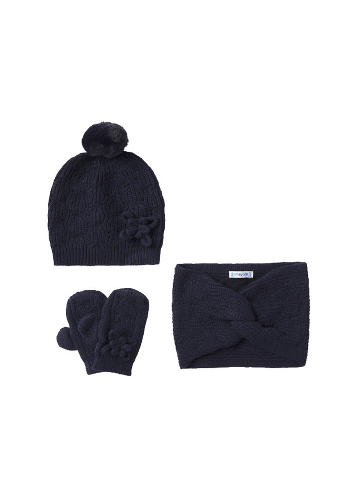 Completo da bambina Mayoral 10258 blu navy - vista frontale