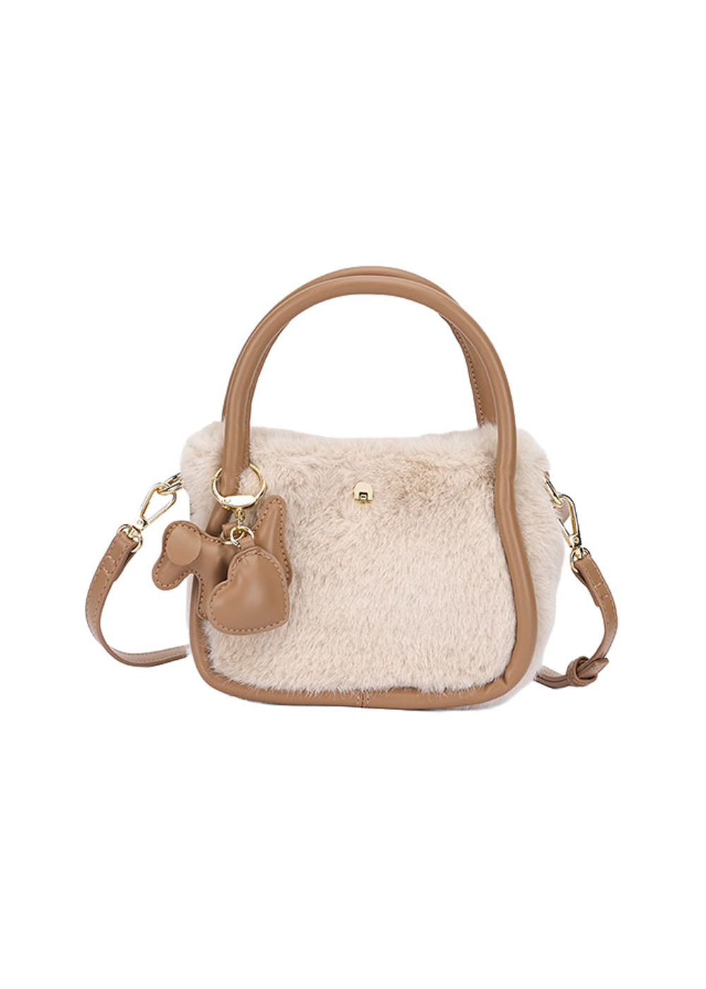 Borsa da bambina Mayoral 10320 panna - vista frontale