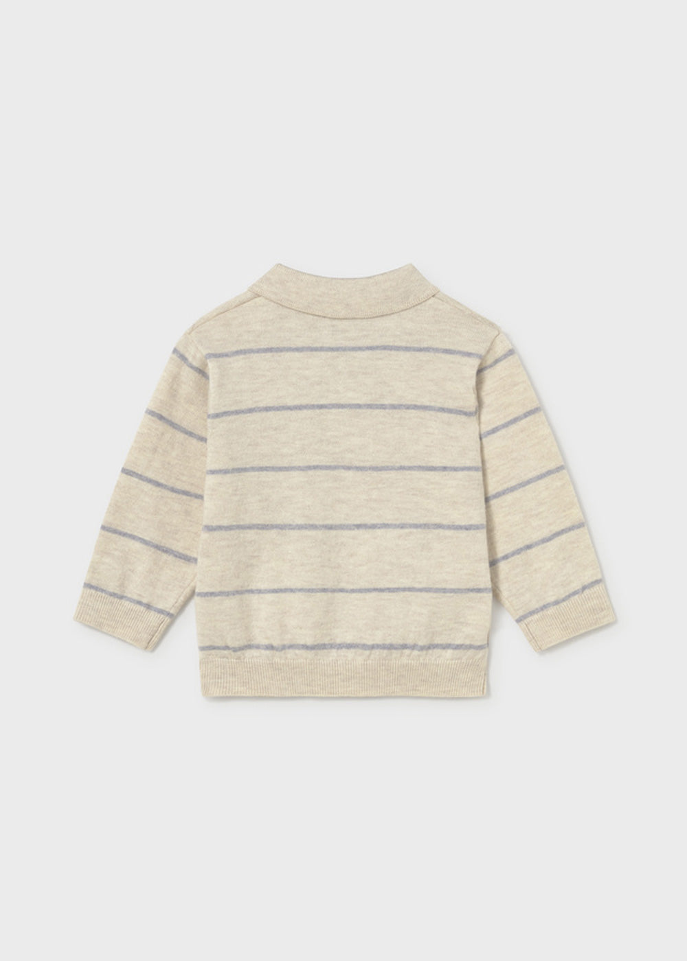 Pullover da bambino Mayoral 2104 beige a righe - dettaglio 1