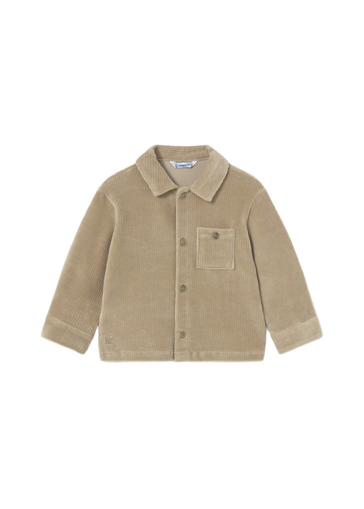Camicia da bambino Mayoral 2107 beige - vista frontale