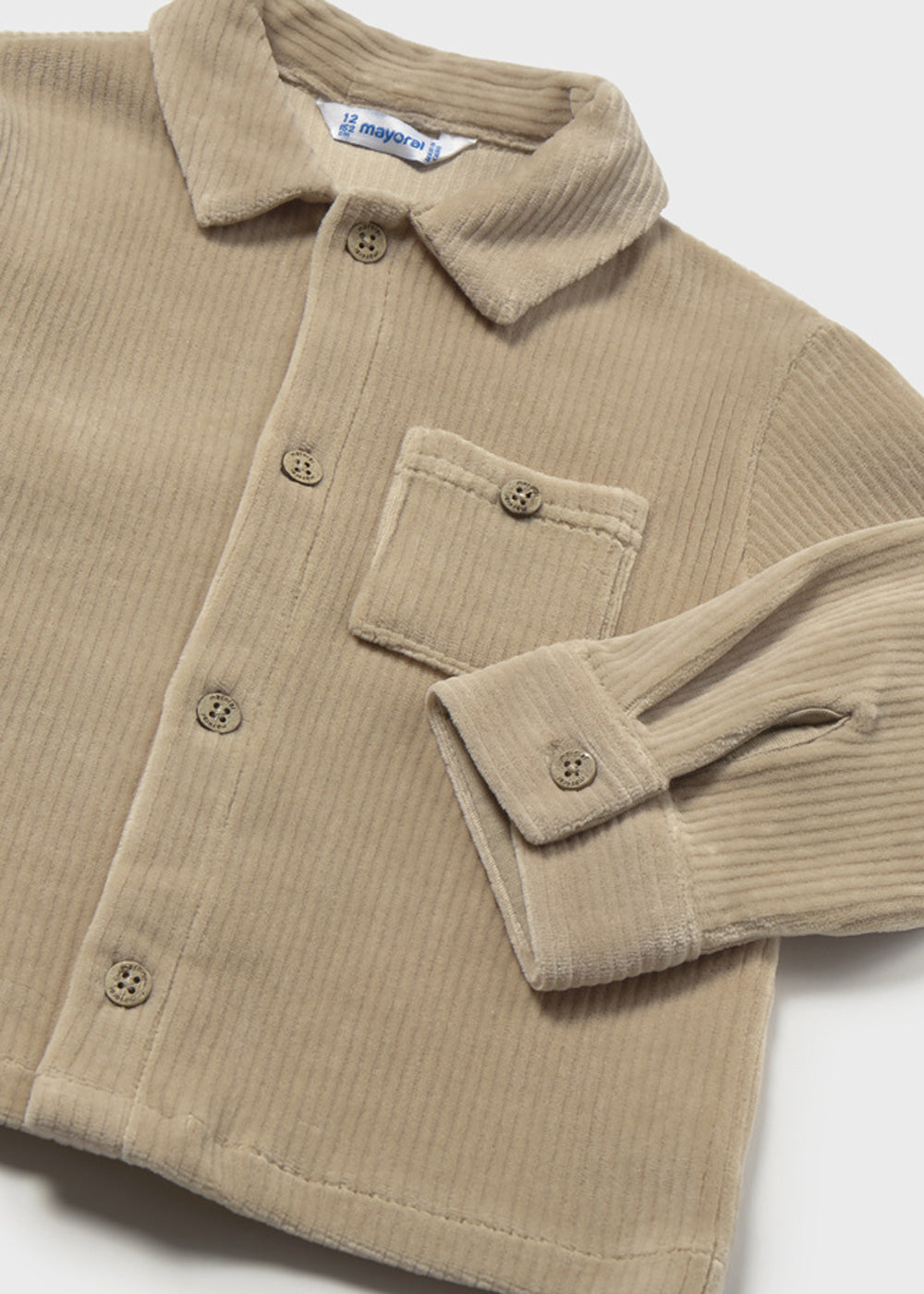 Camicia da bambino Mayoral 2107 beige - dettaglio 2