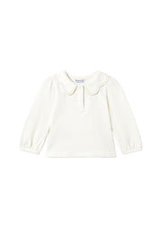 Polo da bambina Mayoral 2114 ecrù