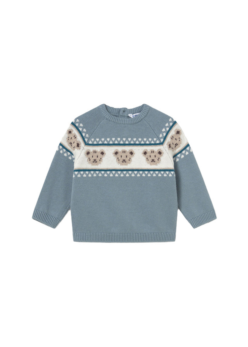 Pullover da bambino Mayoral 2375 azzurro fantasia - vista frontale