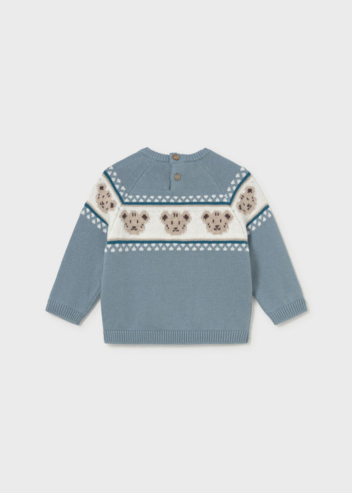 Pullover da bambino Mayoral 2375 azzurro fantasia - dettaglio 1