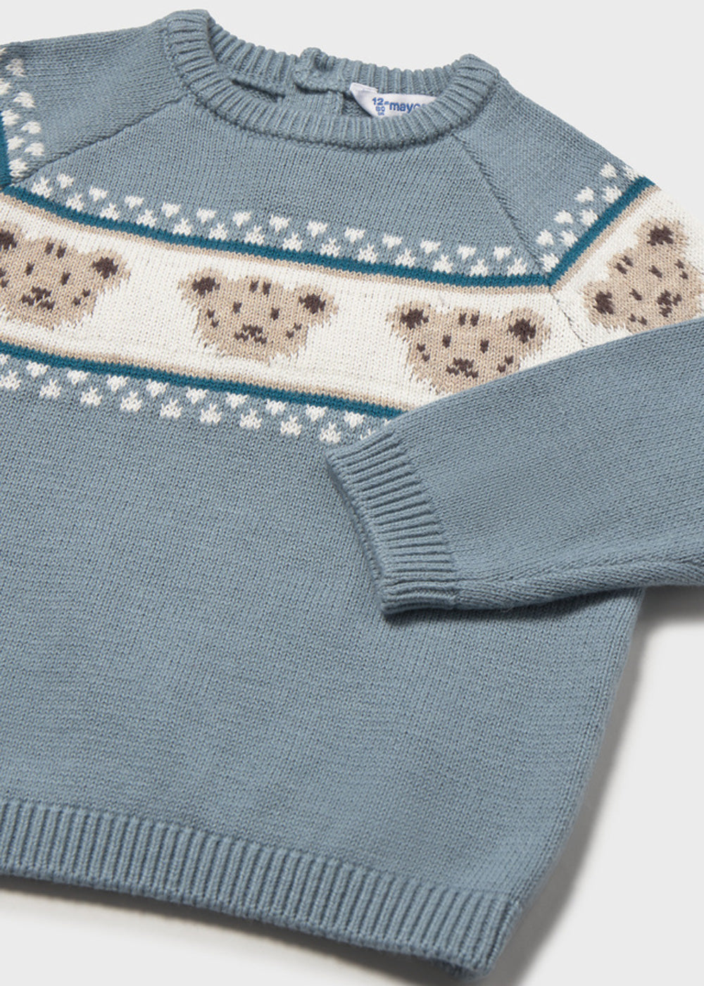 Pullover da bambino Mayoral 2375 azzurro fantasia - dettaglio 2