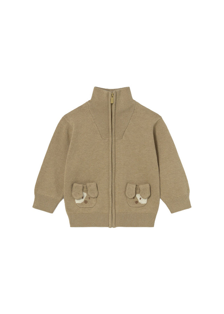 Felpa da bambino Mayoral 2381 beige - vista frontale