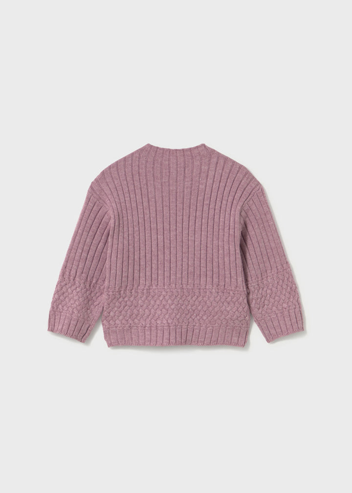 Pullover da bambina Mayoral 2382 malva - dettaglio 1