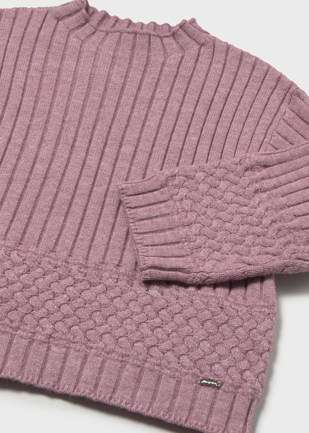 Pullover da bambina Mayoral 2382 malva - dettaglio 2