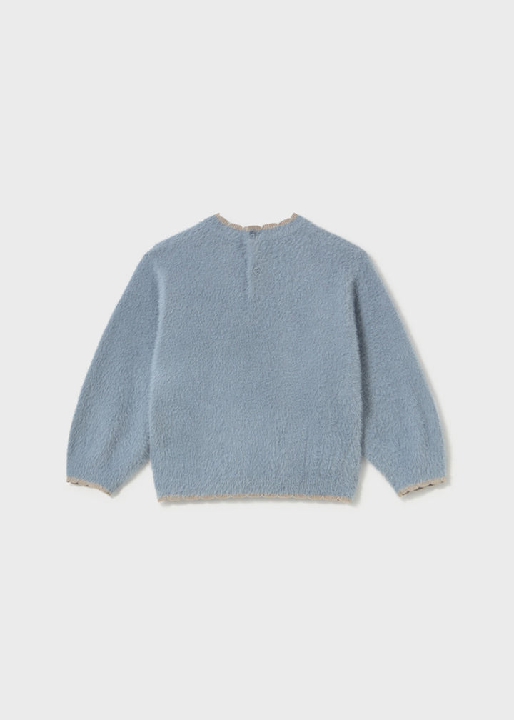 Pullover da bambina Mayoral 2383 azzurro - dettaglio 1