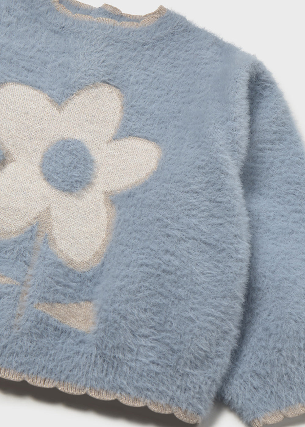 Pullover da bambina Mayoral 2383 azzurro - dettaglio 2