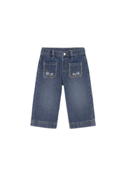 Pantalone da bambina Mayoral 2554 denim blu