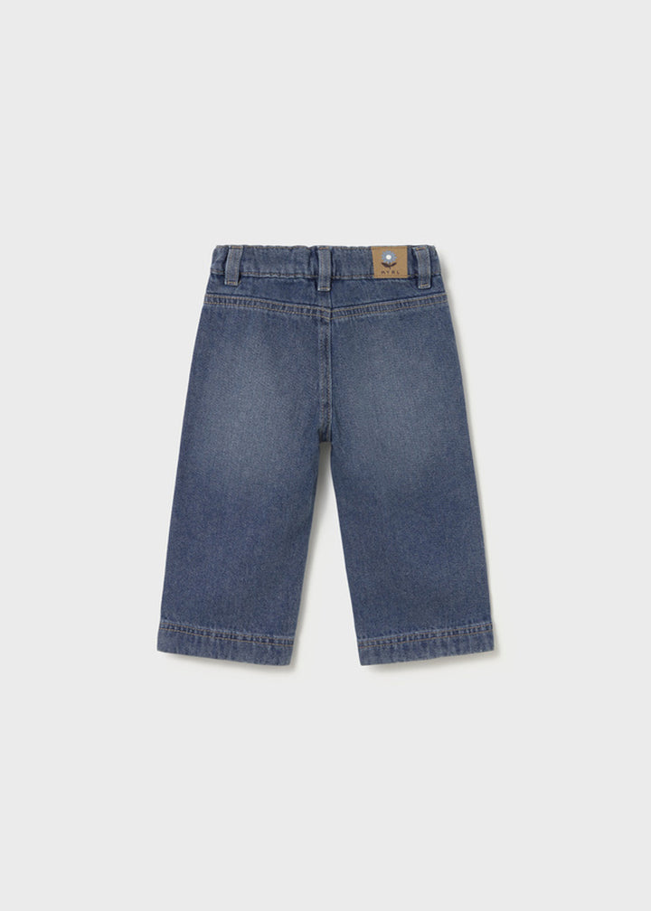 Pantalone da bambina Mayoral 2554 denim blu - dettaglio 1