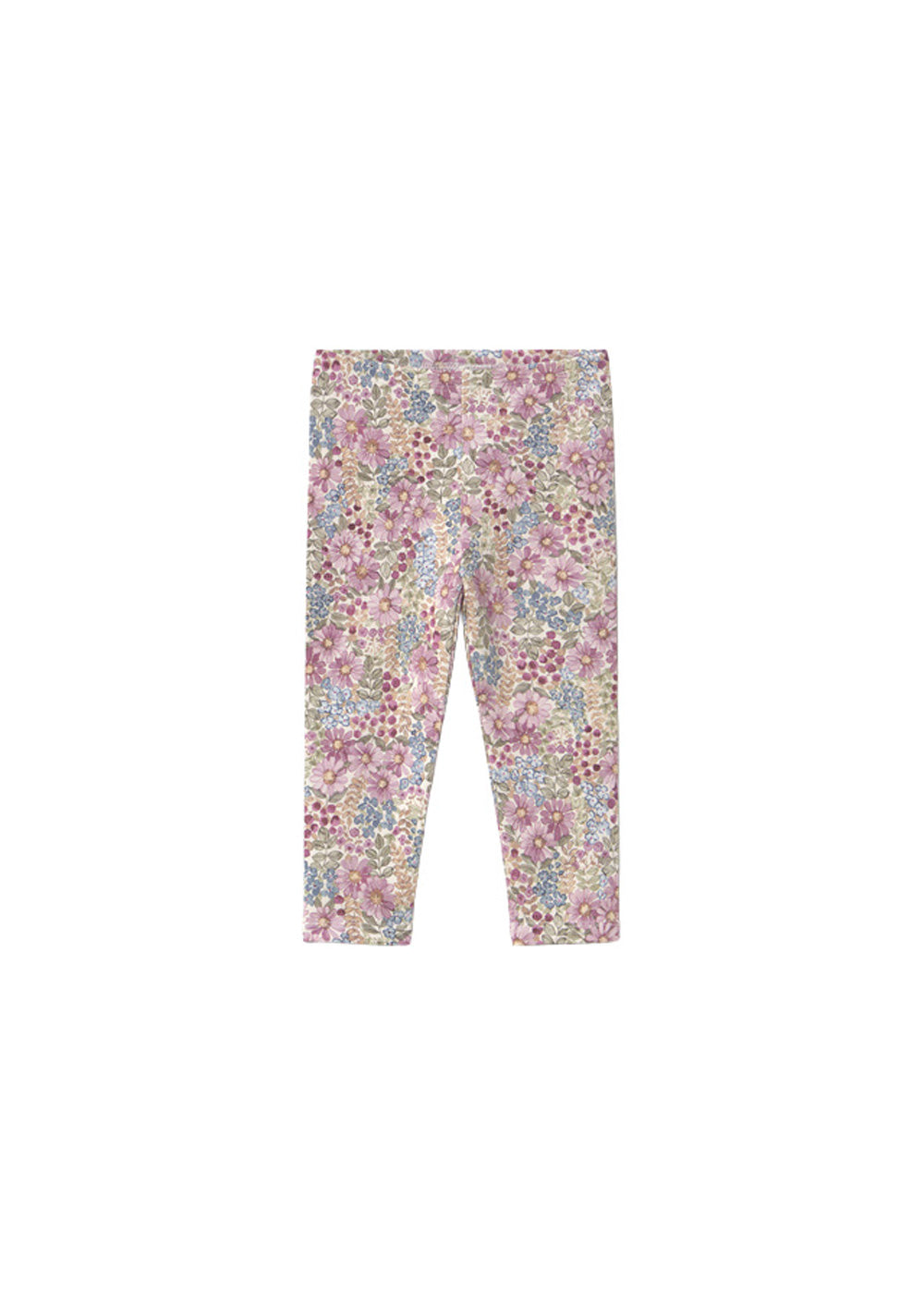 Leggings da bambina Mayoral 2778 multicolore a fiori - vista frontale