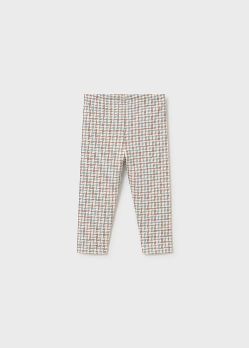 Leggings da bambina Mayoral 2779 beige a quadri - dettaglio 1