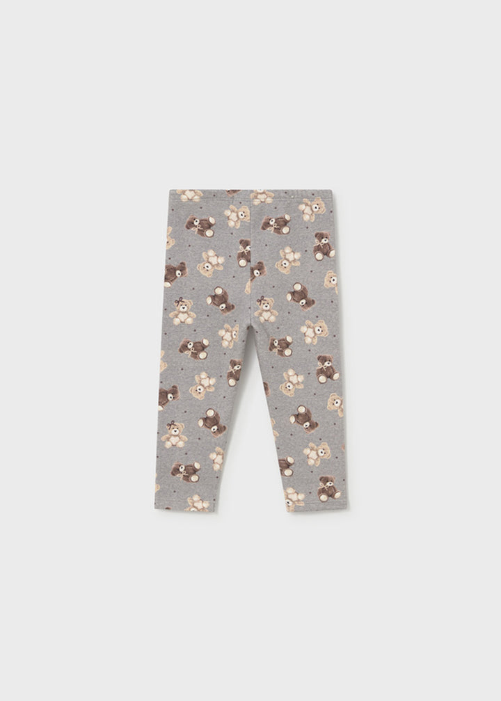 Leggings da bambina Mayoral 2779 grigio con stampa - dettaglio 1