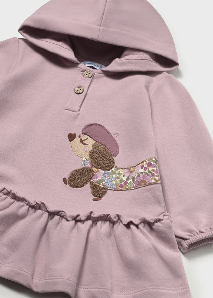 Abito da bambina Mayoral 2937 malva - dettaglio 2