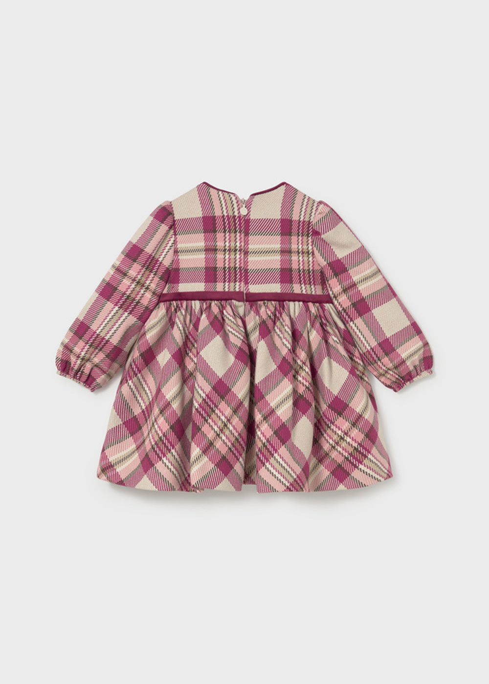 Abito da bambina Mayoral 2944 rosa a quadri - dettaglio 1