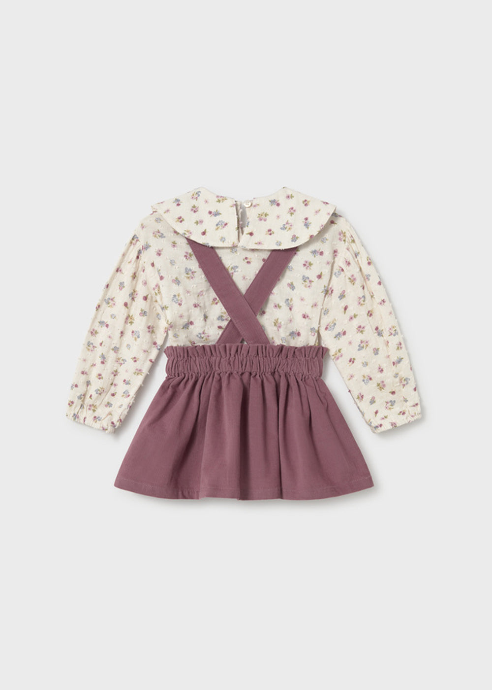 Completo da bambina Mayoral 2950 floreale e malva - dettaglio 1