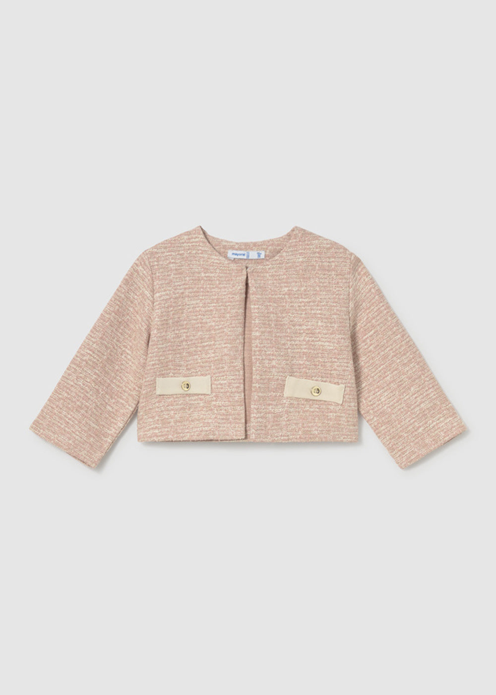 Completo da bambina Mayoral 2954 panna e beige - dettaglio 1