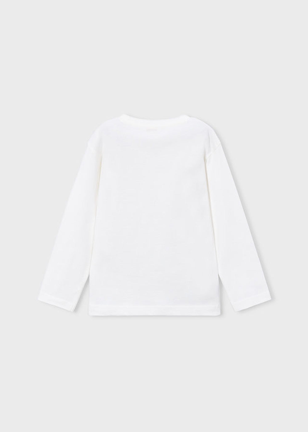 T-shirt da bambino Mayoral 4022 bianca con stampa cagnolino - dettaglio 1