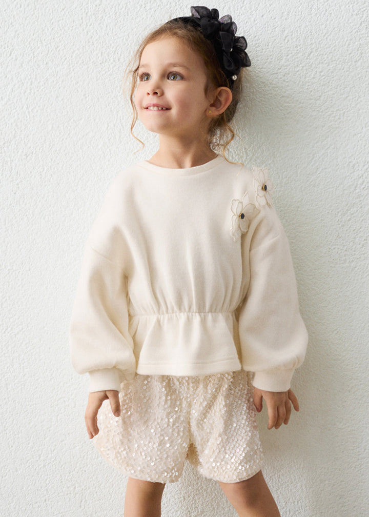 Completo da bambina Mayoral 4231 panna - dettaglio 3