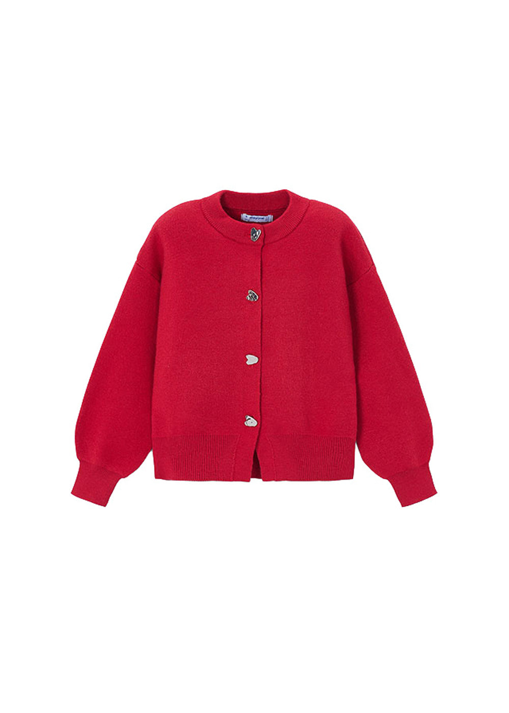 Cardigan da bambina Mayoral 4326 rosso - vista frontale