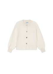 Cardigan da bambina Mayoral 4326 panna