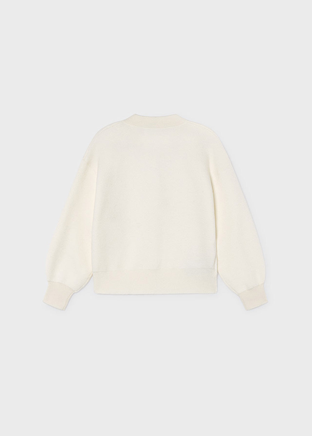 Cardigan da bambina Mayoral 4326 panna - dettaglio 1