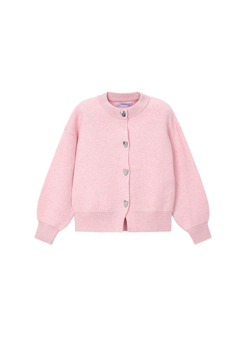 Cardigan da bambina Mayoral 4326 rosa - vista frontale